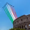 Italy's Frecce Tricolori jets to launch Rome Marathon